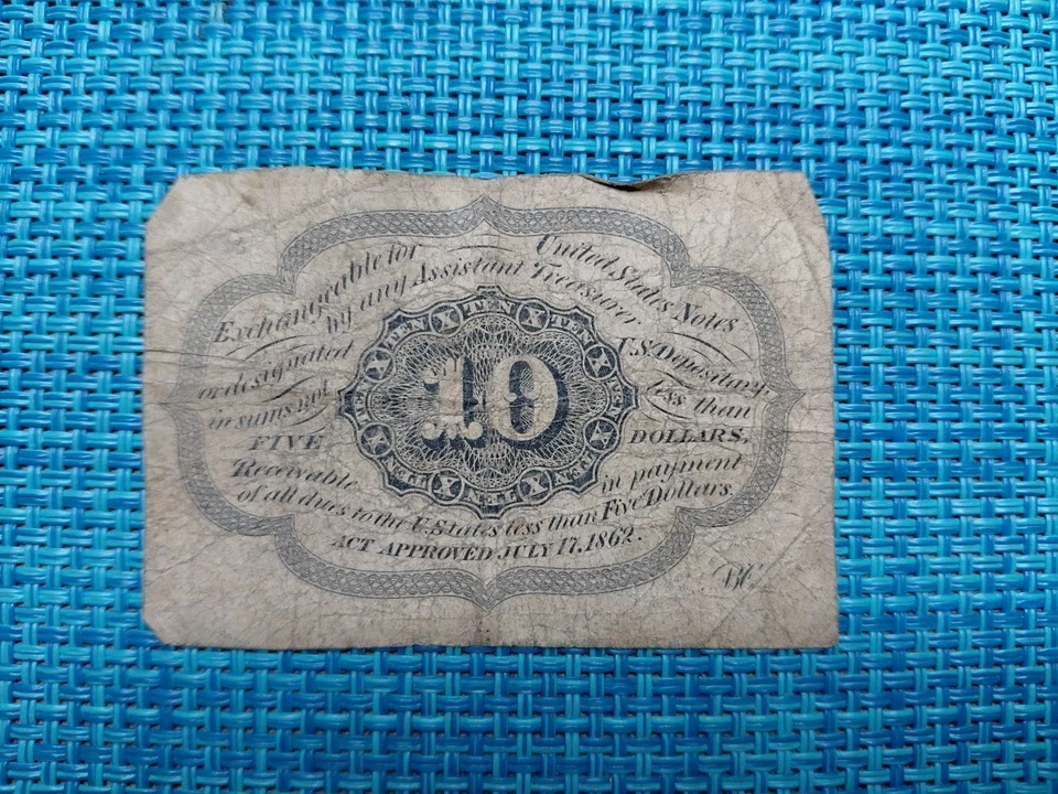 🇺🇸 United States assortment of 6 FRACTIONAL CURRENCY banknotes 112125-8 - Image 3 of 4