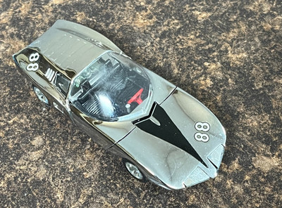 TEKNO Monza Silver ''88'' Sports car 930 Made in Denmark - red steering wheel