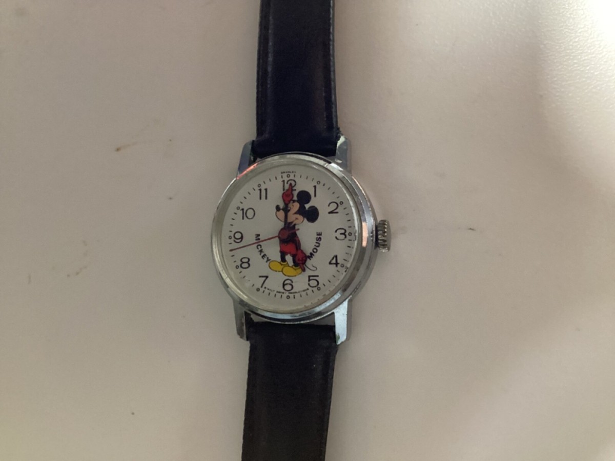 VTG Bradley Mickey Mouse Watch wind-up 029S 