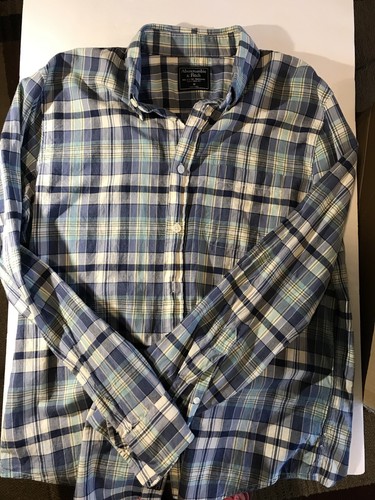 shirt Blue Plaid Dress Shirt GUC | eBay