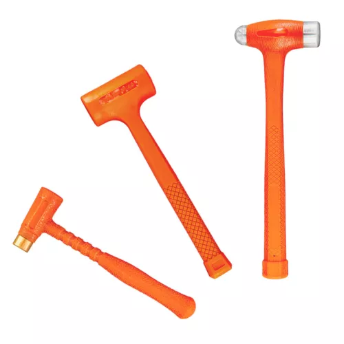 XtremepowerUS 3PCS Dead Blow Hammer Set Brass Hammer Ball-Peen Hammer Dead Blow