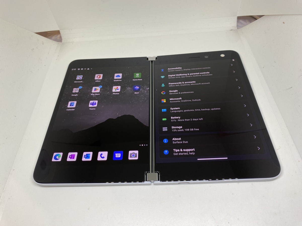 Microsoft Surface Duo 256GB (Unlocked) White - Very Good