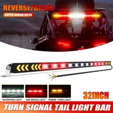 For Polaris Ranger 32" Rear Chase LED Light Bar Turn Reverse Brake Running UTV