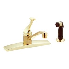 Kitchen Sink Faucet With Brass Sprayer Centerset Handle Bathroom Faucet