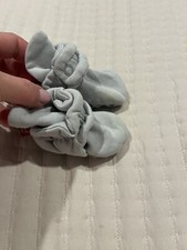 Preowned Zutano Gray Baby Booties- Size 6 Months