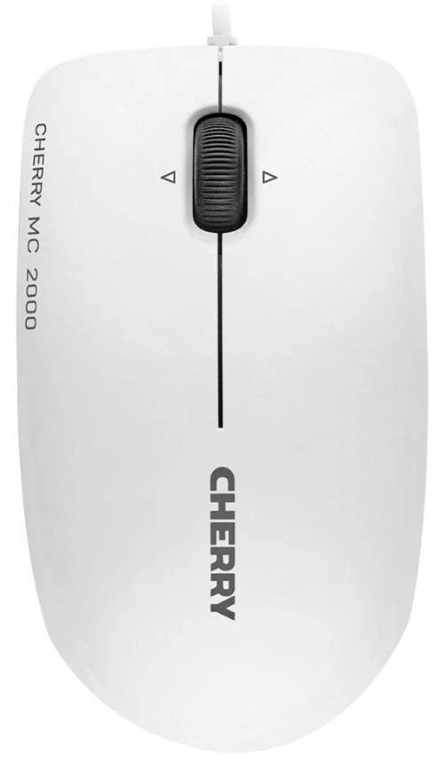 CHERRY - CHERRY MC 2000 Corded Mouse with Tilt Wheel, Pale Grey - Image 2 of 3