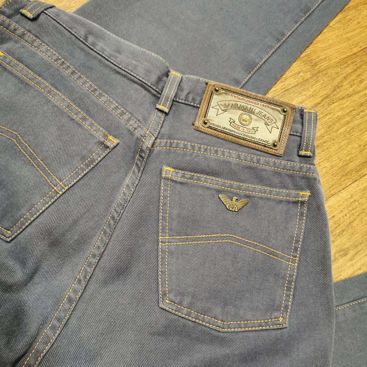 Armani Jeans 28W 30L vintage Jean Made In Italy eBay