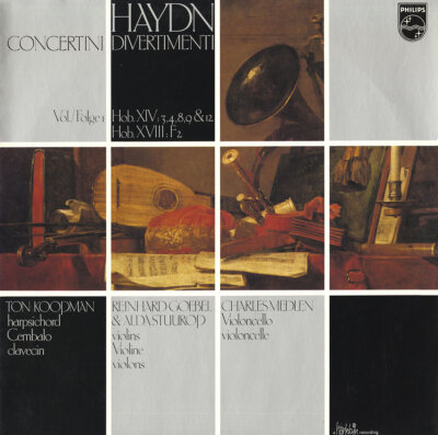 HAYDN 3 Concertinos 3 Divertimentos KOOPMAN Harpsichord GOEBEL & STUUROP Violins
