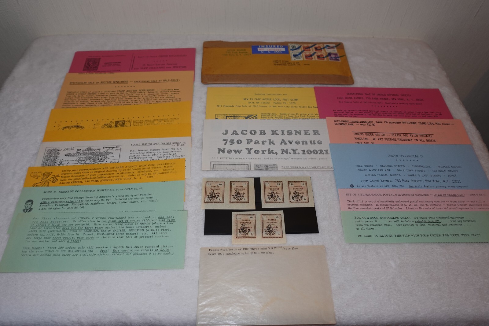 Persia #426 1906 (3) Jacob Kisner New York City Stamps & Papers Lot