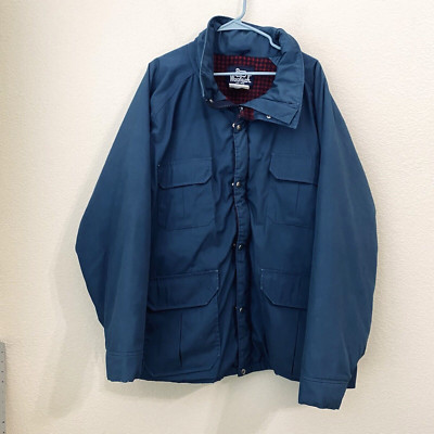 Vintage Woolrich Jacket Mens XL Teal Thermal Insulated WPL 6635 | eBay