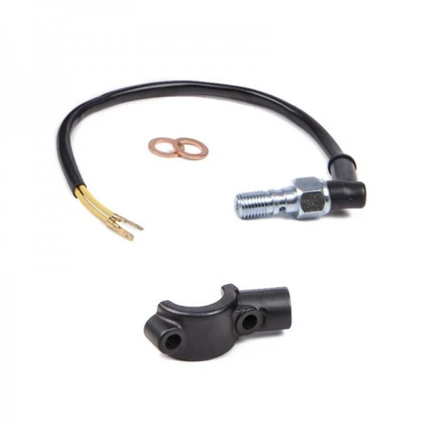 POMPA FRENO RADIALE BRAKING ALLUMINIO ERGAL ø16 CON LEVA NERA SNODABILE - Imagen 2 de 3