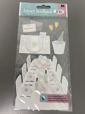 RARE Jolees Wedding Reception Dinner Stickers Table I Do