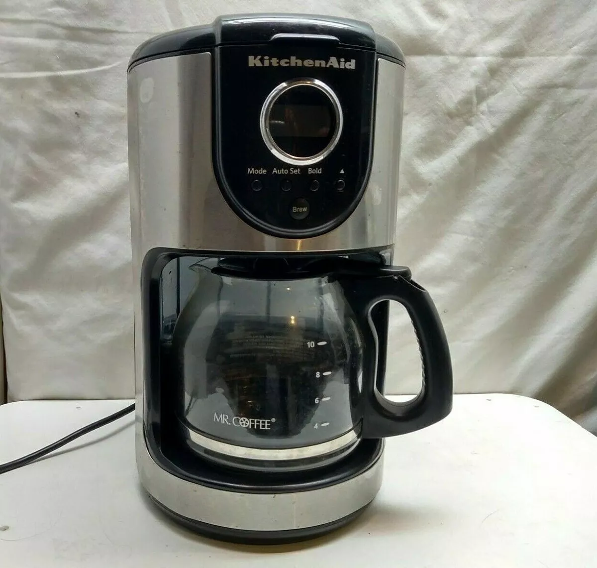 KitchenAid Automatic Coffee Maker Machine 10 Cup Glass Carafe