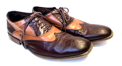 Steve Madden Brown Leather Wingtip Oxfords Steve Madden Men main image 2