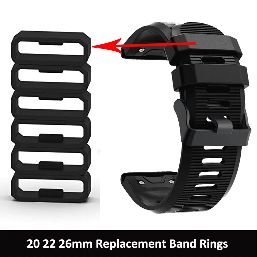 Band Rings For Garmin Fenix Watch Buckle Silicone Band Keeper
