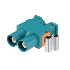 10-Pack Fakra Z Dual Male Water Blue Car Antenna Connector for RG316 RG174 Cable