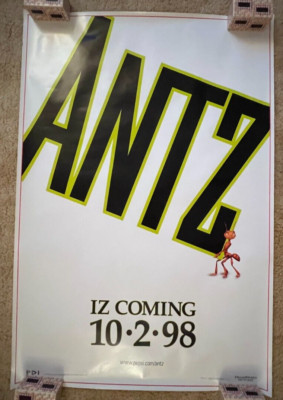ROLLED ANTZ 1998 MOVIE POSTER 27x40 WOODY ALLEN, SHARON STONE