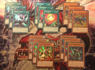 ** ROKKET DECK CORE BASE ** SQUIB DRAW, QUICK LAUNCH, MAGNAROKKET DRAGON YUGIOH!