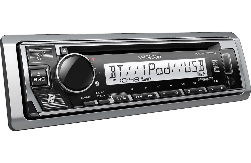 Kenwood KMR-D382BT Морской CD-стереоприемник с одним стандартом DIN встроенный в приборную панель 30790₽