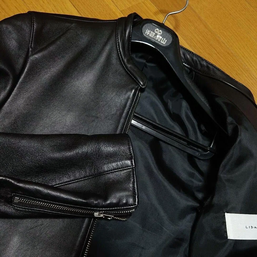 LIDNM leather jacket riders premium sheep hide size:M made in Japan