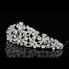 Handmade Dragonfly Floral Bridal Headpiece Rhinestone Crystal Wedding Tiara V811