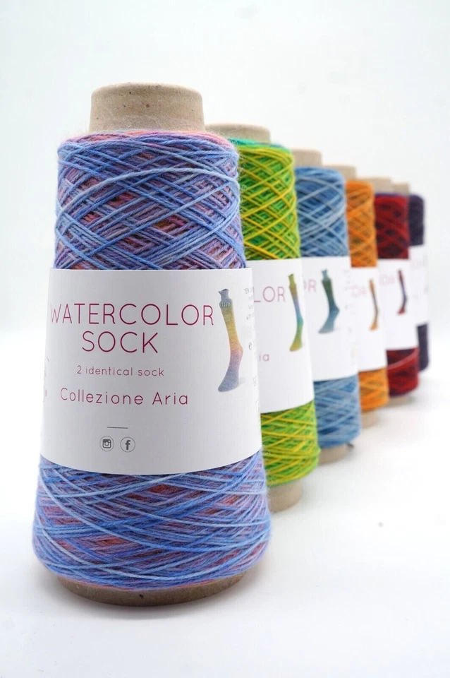 Laines Du Nord ::Watercolor Sock #106:: sock YARN Blues-Greys - Image 3 of 3