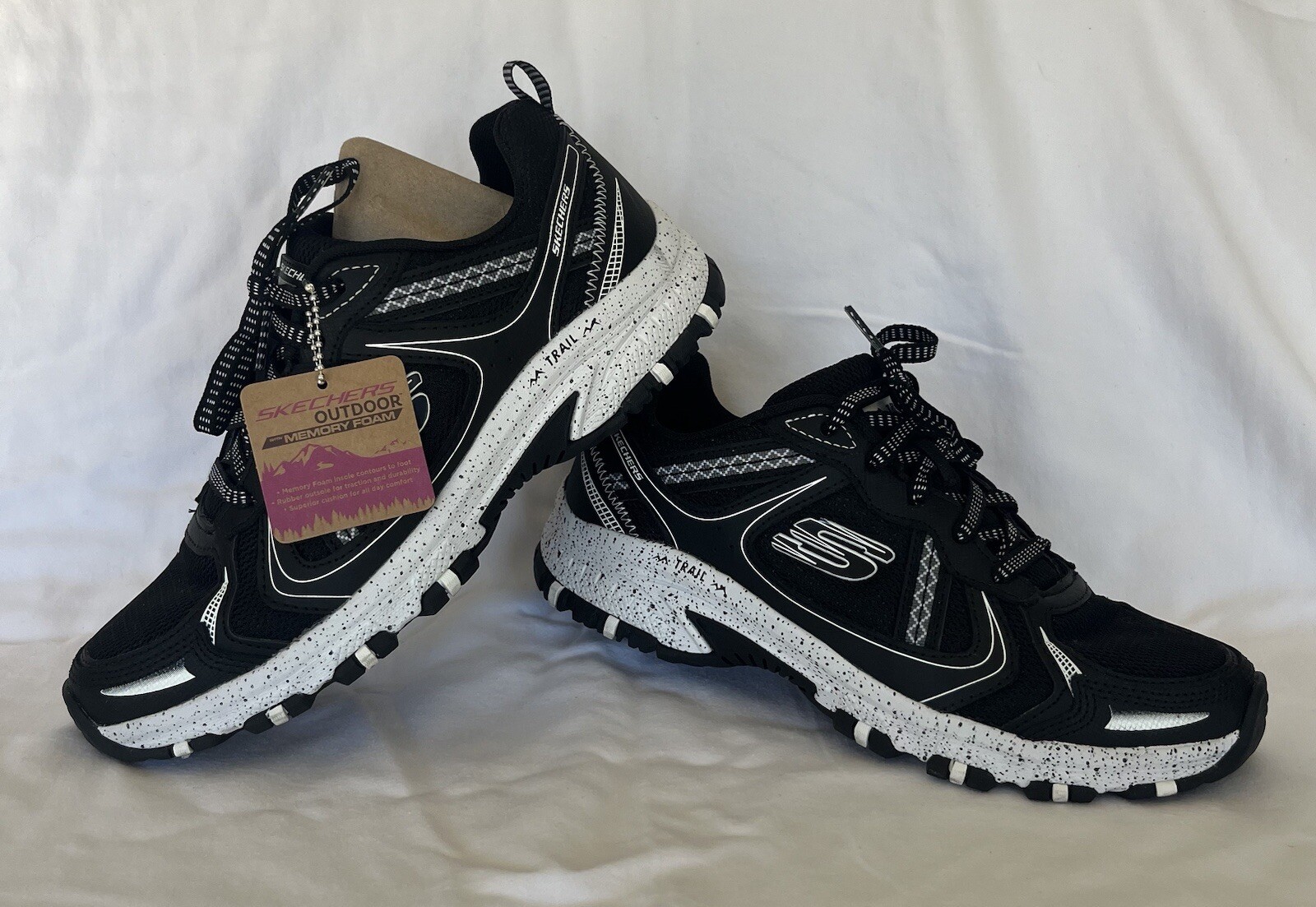 SAOLA Scarpa da escursionismo Skechers donna stringata memory foam Hillcrest taglia 8 179097S