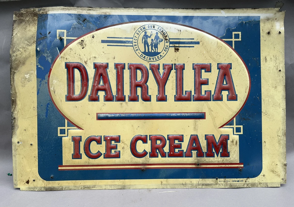 Antique Aluminum Ice Cream Signs