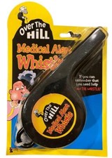Over the Hill Medical Alert Giant Whistle   Funny Birthday Gag Gift for Seniors