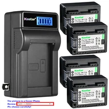 Kastar Battery LCD Wall Charger for BP-718 & Canon LEGRIA HF M406 HFM406 Camera
