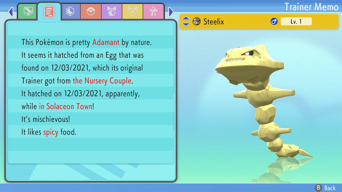 Shiny/non-shiny Onix/steelix 6IV Brilliant Diamond/shining 