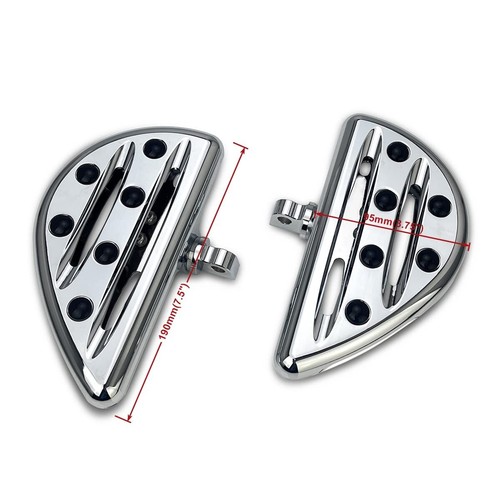 Edge Cut Stretched Passenger Rear Pegs Floorboard For Harley Street Glide FLHX - Picture 4 of 7