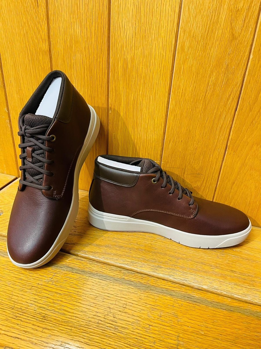 Timberland  モカシン TIMBERLAND MEN'S SENECA BAY CHUKKA MD BROWN FULL GRAIN BOOTS