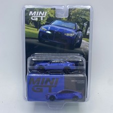 BMW M4 COMPETITION POTIMAO BLUE 1/64 DIECAST MODEL CAR BY MINI GT MGT00845