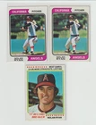 Nolan Ryan 1974 and 1978 Topps 3 Card Lot
