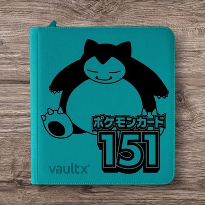 Vault X - 12 Pocket eXo-Tec Zip Binder Ordner - Teal Pokemon 151 Japanese
