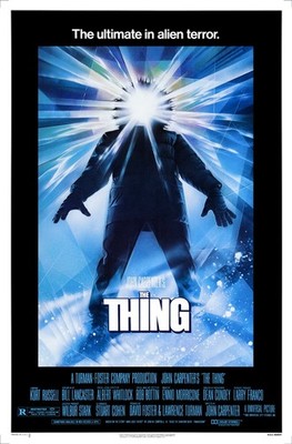 THE THING  (1982) - fully restored  27''x41'' sci-fi movie poster - LOOKS AMAZING!