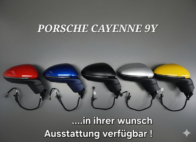 Original Porsche Cayenne 9Y Side Mirror Left Or Right + Desired Color