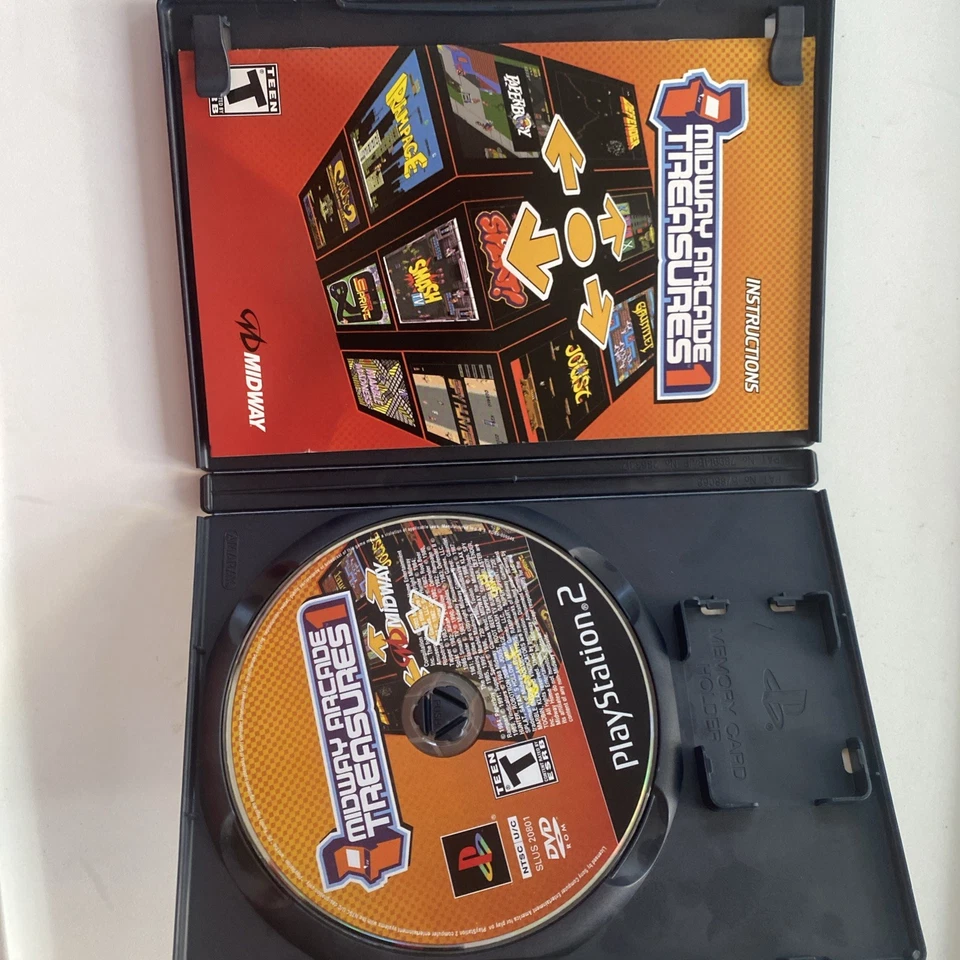 Midway Arcade Treasures 1 Sony PlayStation 2, 2003, Complete with Manual - Image 2 of 3