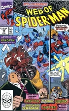Web of Spider-Man #65 FN+ 6.5 1990 Stock Image