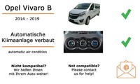 Autoradio Kenwood DMX7722DABS FüR Opel Vivaro B + Klimaautomatik (Wireless) Appl