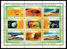 GRENADA 2000 - Exploration of Mars "Souvenir Sheet" (pc29833)