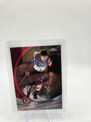 2026 Topps Chrome U.S. Winter Olympics ROSIE BRENNAN #134 PINK REFRACTOR /250