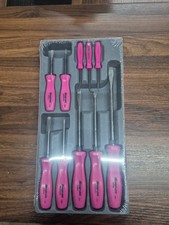 Snap-on Tools New Pink 10pc Screwdriver Prybars Set Sdddpbx100ep Snap-on Tools New Pink 10pc Screwdriver Prybars Set Sdddpbx100ep