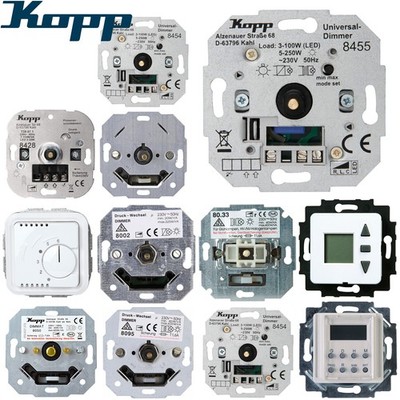 Kopp Unterputz Schalter Dimmer Zeitschaltuhr Thermostat LED Rolladen Auswahl