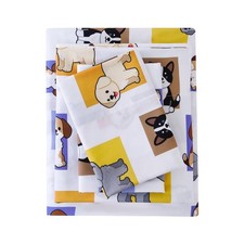 MCO Pet Dog Twin Sheets Set Kids, Soft Microfiber Bed Sheet Set for Boy Girls...