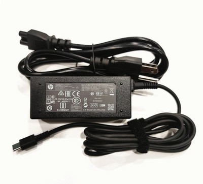 Genuine HP 45W USB-C Type-C AC Power Adapter Charger Cabel L42206-002 L43407-001