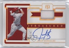 2023 Panini National Treasures Holo Gold 16/25 Juan Gonzalez #TMS-JG Auto 14hk