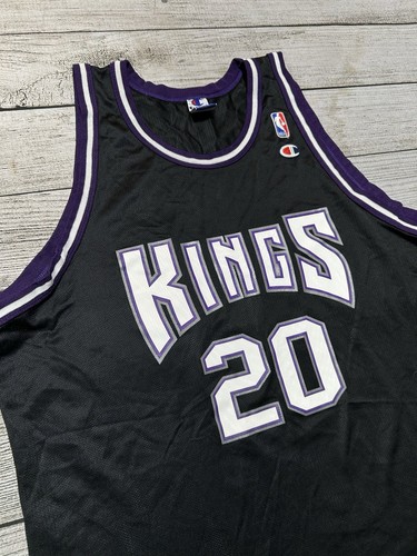 Rare Vintage Champion NBA Sacramento Kings Jon Barry Basketball Jersey XL 48 - Picture 3 of 8