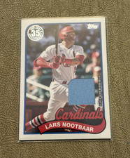 Topps 2024 Series 1 Lars Nootbaar 1989 Relic #89BR-LN Cardinals 35th Anniv